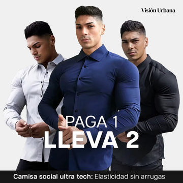 ¡Llévate 2 por el precio de 1! | Camisa Ultra Tech Social - Original Antipliegues